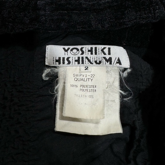 YOSHIKI HISHINUMA Vintage Velvet Button Down Blouse - Picture 5 of 7